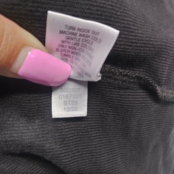 Garnet Hill Wide-Leg Knit Jumpsuit Charcoal Gray Casual Stretchy Size XL - Picture 9 of 10